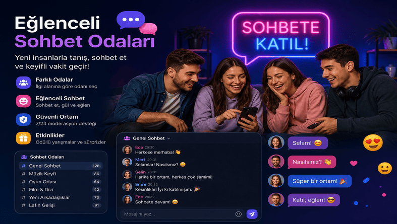 Üyeliksiz Sohbet Odaları ve En İyi Mobil Chat Siteleri 2026